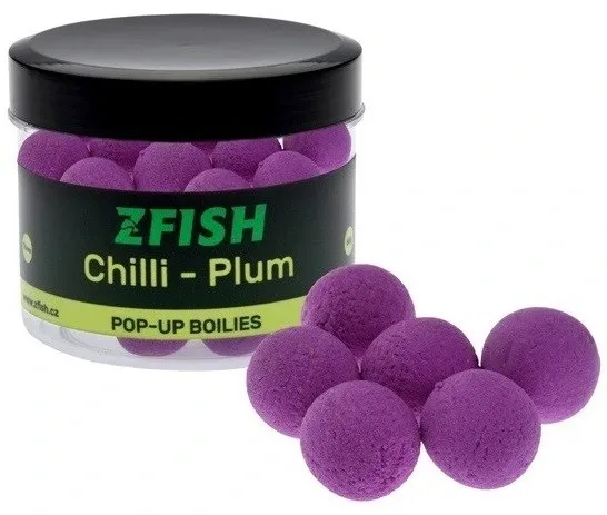 Zfish Plovoucí Boilies Pop Up 16mm 60g Hmotnost: 60g, Průměr: 16mm, Příchuť: Chilli/Plum