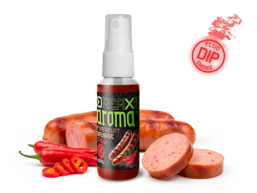 Delphin Dipovací sprej AromaX 30ml - Frankfurtská klobása - Chilli/červená