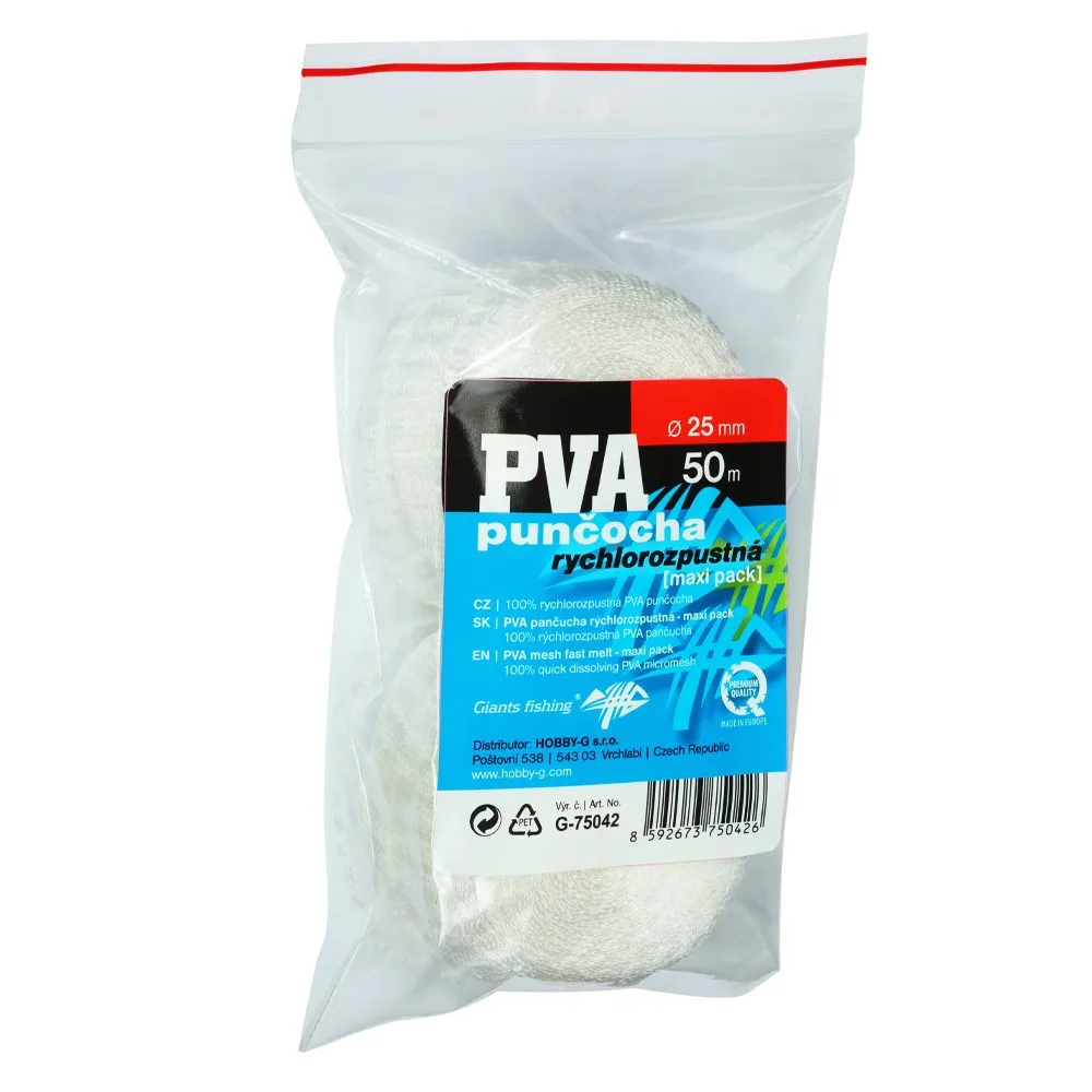 Giants fishing PVA náhradní punčocha Mesh Fast Melt Refill 25mm/50m (maxi pack)