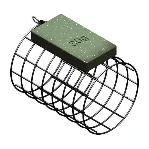 Suretti Krmítko Válcová Klec s Obratlíkem Hmotnost: 10g, Velikost: 30x45mm