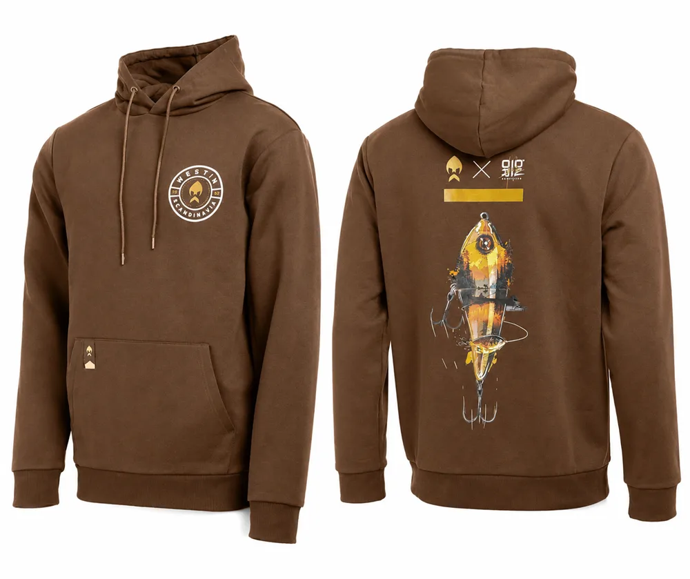 Westin mikina swimlure hoodie dark brown - xxxl