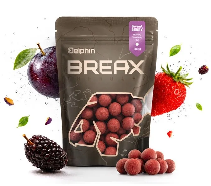 Delphin boilies breax sweetberry moruše jahoda švestka 300 g - 20 mm