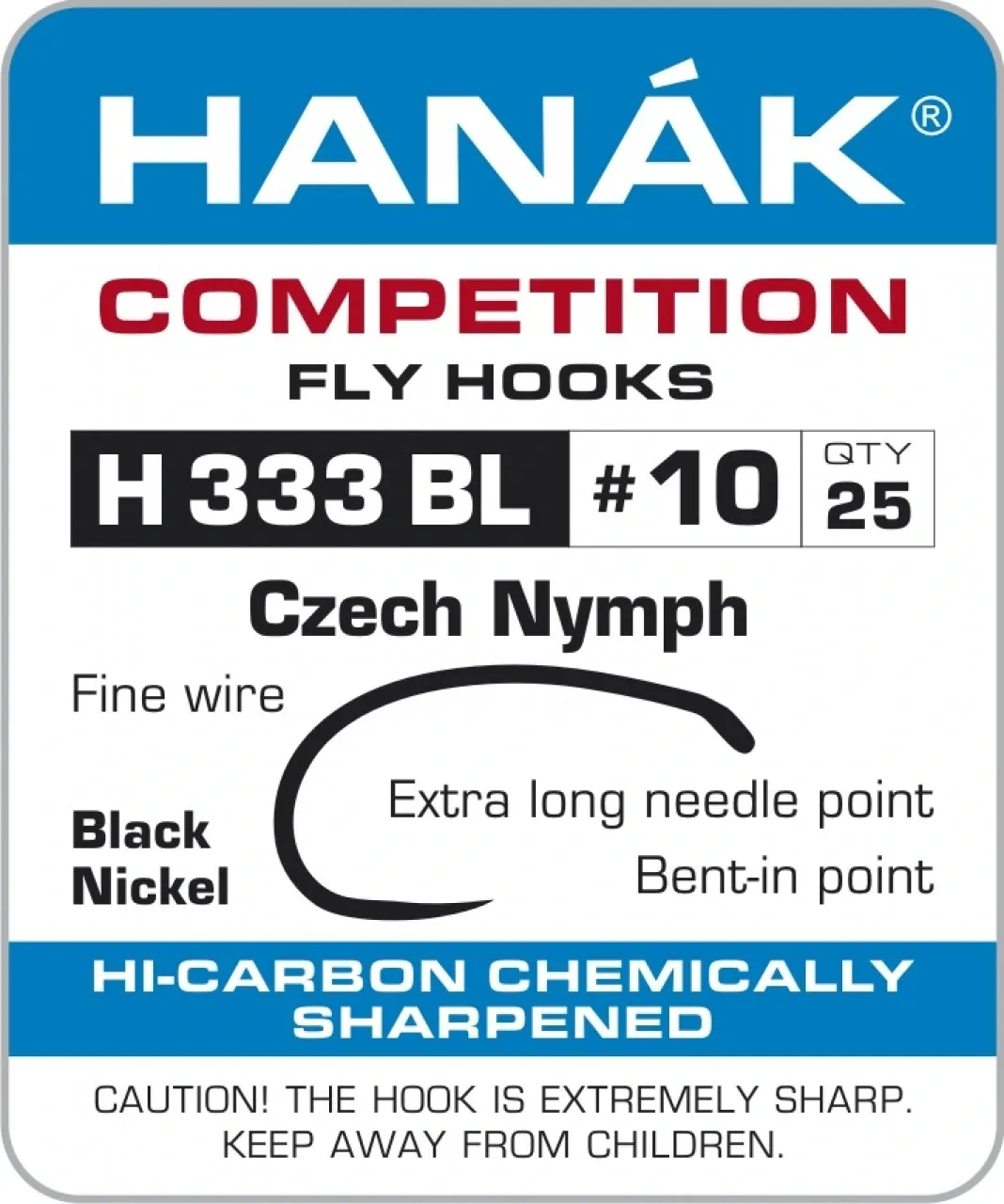 Hanák Competition Hanák Háčky H 333 BL Velikost háčku: #8