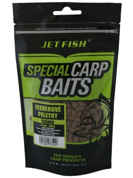 Jet fish feederové pelety 8 mm 150 g - česnek