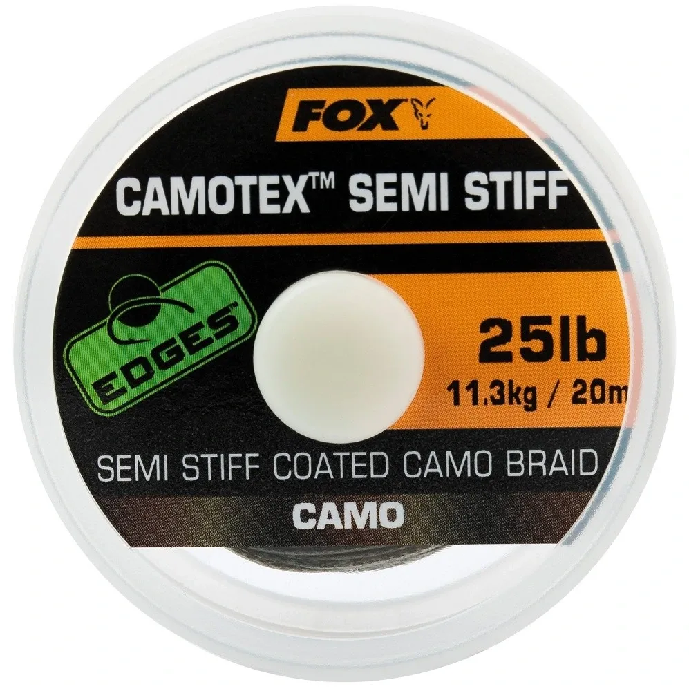 Fox Návazcová Šňůrka Edges Camotex Semi Stiff 20m Varianta: 20lb