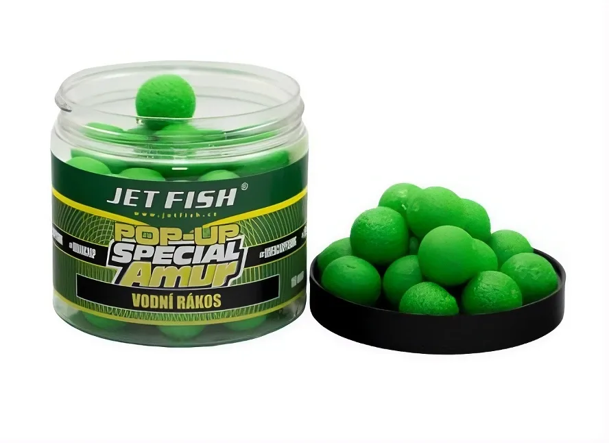 Jet Fish Plovoucí Boilie POP UP Special Amur Vodní Rákos 200ml Průměr: 16mm