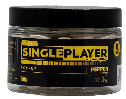 Singleplayer plovoucí boilies pop-up boilies pepper 50 g - 16 mm