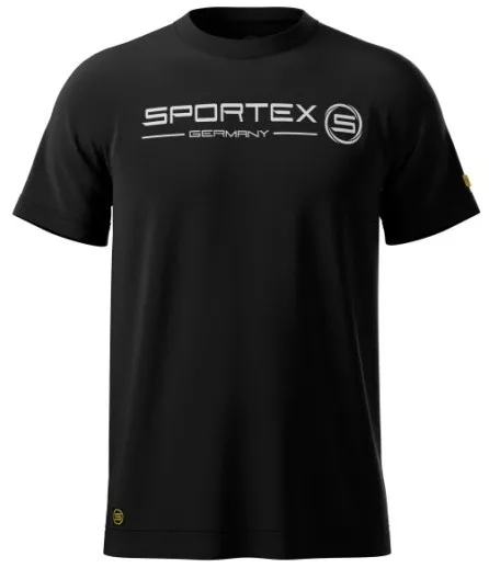 Sportex rybářské tričko t-shirt černé s logem - m
