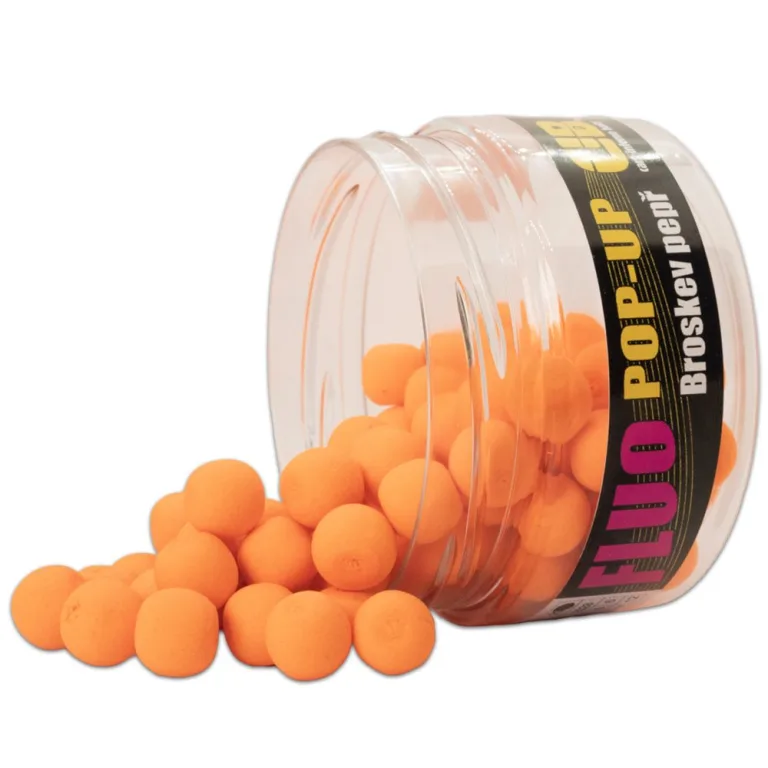 Carp Inferno Pop-up Boilies Fluo 12mm 200ml - Broskev/Pepř