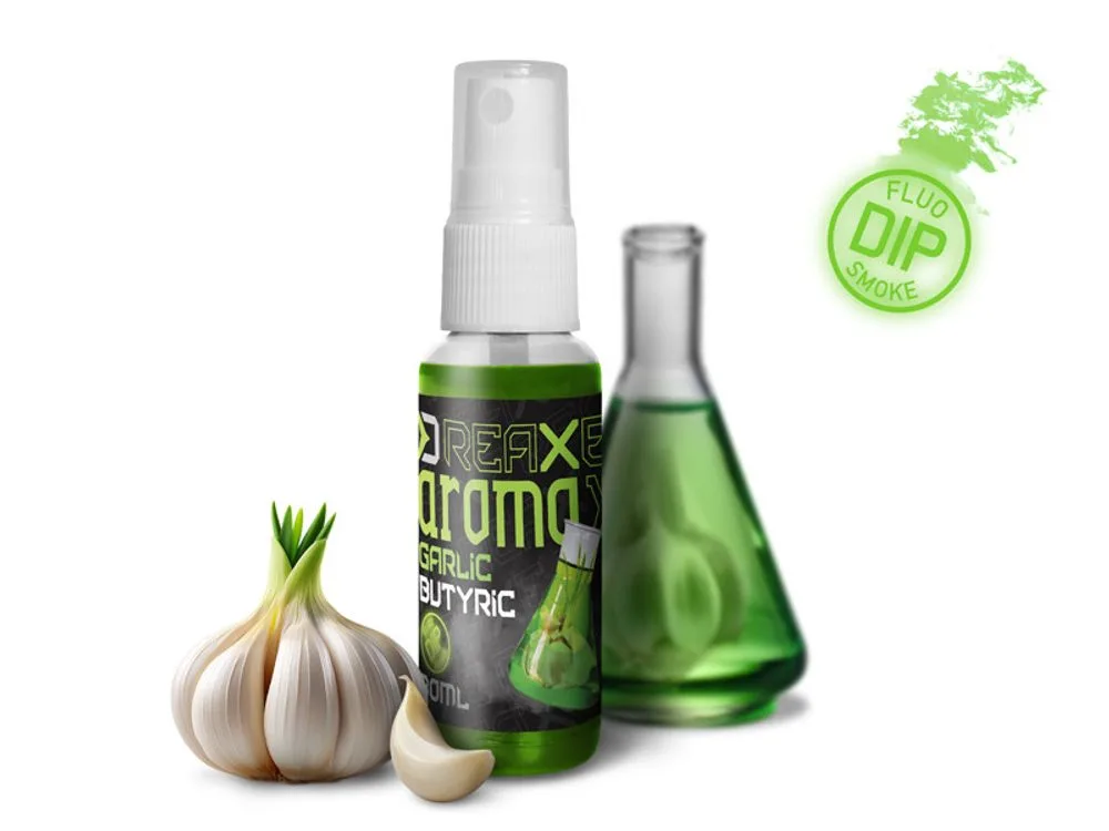 Delphin Dipovací sprej AromaX 30ml - Česnek - Butyric/fluo zelená