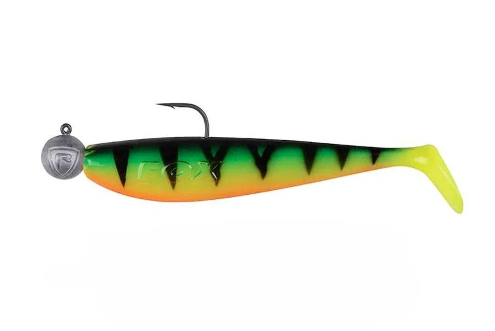 Fox Rage Gumová nástraha Bulk Loaded Zander Pro Shad UV Firetiger - 12cm 4/0 12g