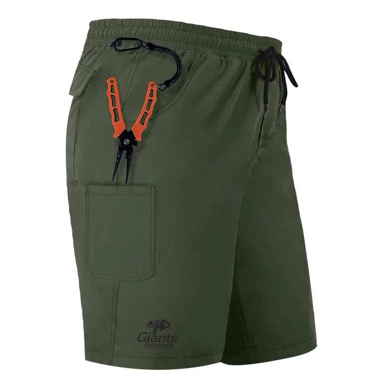 Giants Fishing Kraťasy Shorts Quick Dry UV50+ Dark Green - XL