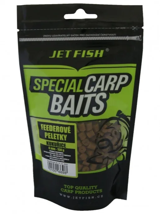 Jet fish feederové pelety 8 mm 150 g - kukuřice