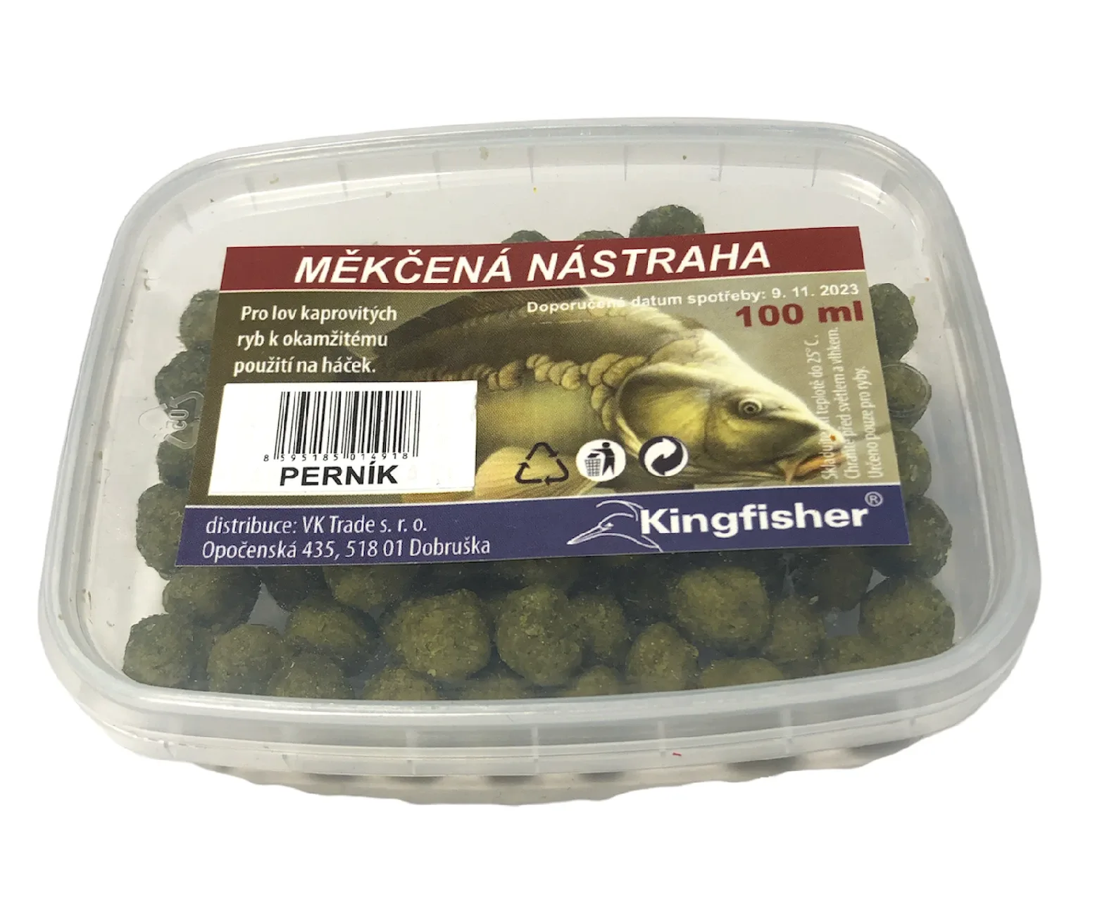 Kingfisher Měkčená Nástraha 100ml Průměr: 10mm, Příchuť: Perník