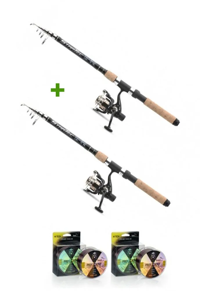 Saenger Kombo Prut StarTec 2,7m 25-65g + naviják + vlasec Akce 1+1