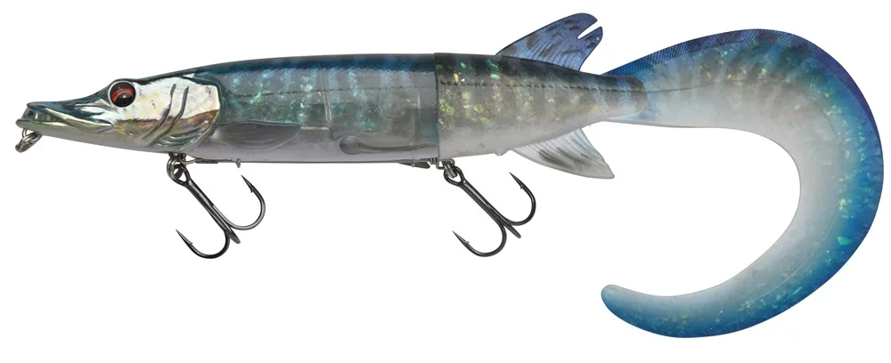 Savage gear gumová nástraha 3d hybrid pike slow sinking silver pike - 25 cm 100 g