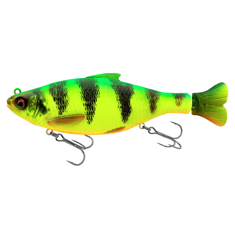 Savage Gear Wobler 3D Hard Pulsetail Roach Slow Sinking Firetiger Délka: 13,5cm, Hmotnost: 40g, Maximální ponor: 4m