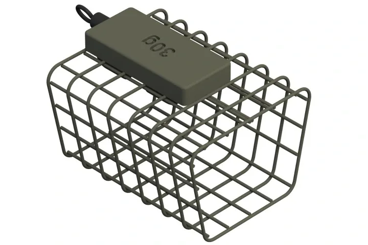 Suretti Krmítko Hranatá Klec s Obratlíkem Varianta: Klec 35x25x60mm, Hmotnost: 100g