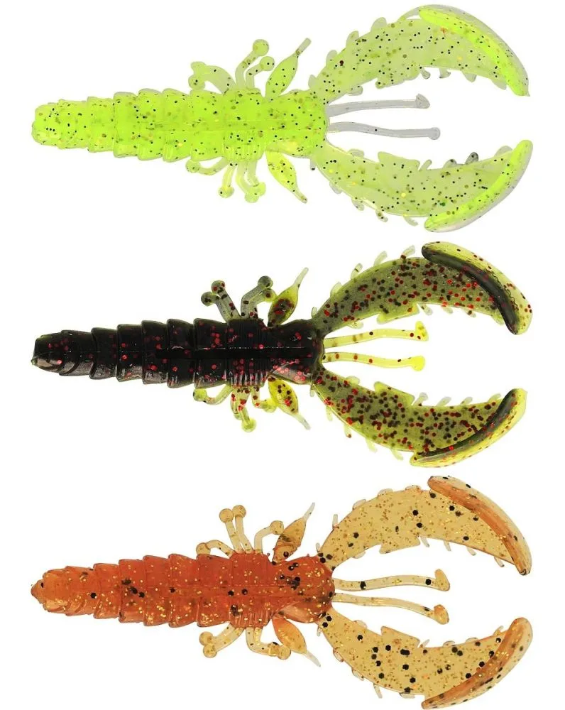 Westin gumová nástraha crecraw slim creaturebait dark water mix - 7,5 cm 3 g 4 ks