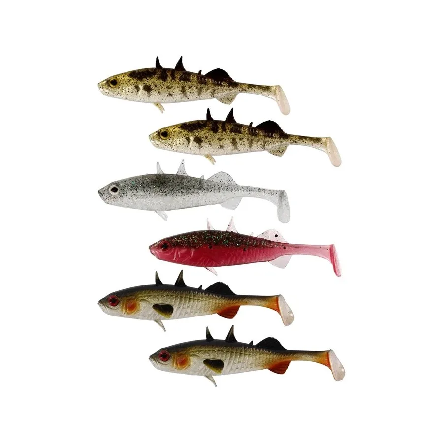 Westin Gumová Nástraha Stanley the Stickleback Clear Water Mix 6ks Délka: 7,5cm, Hmotnost: 4g