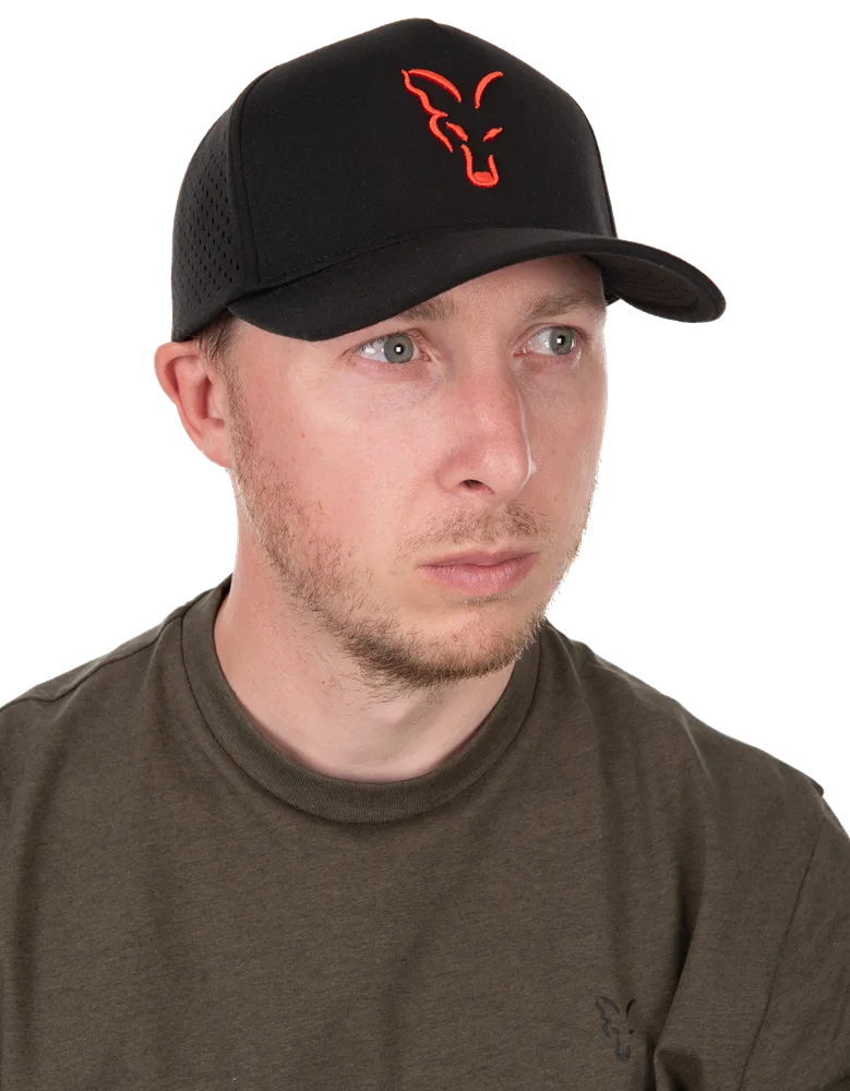 Fox kšiltovka collection baseball cap black orange