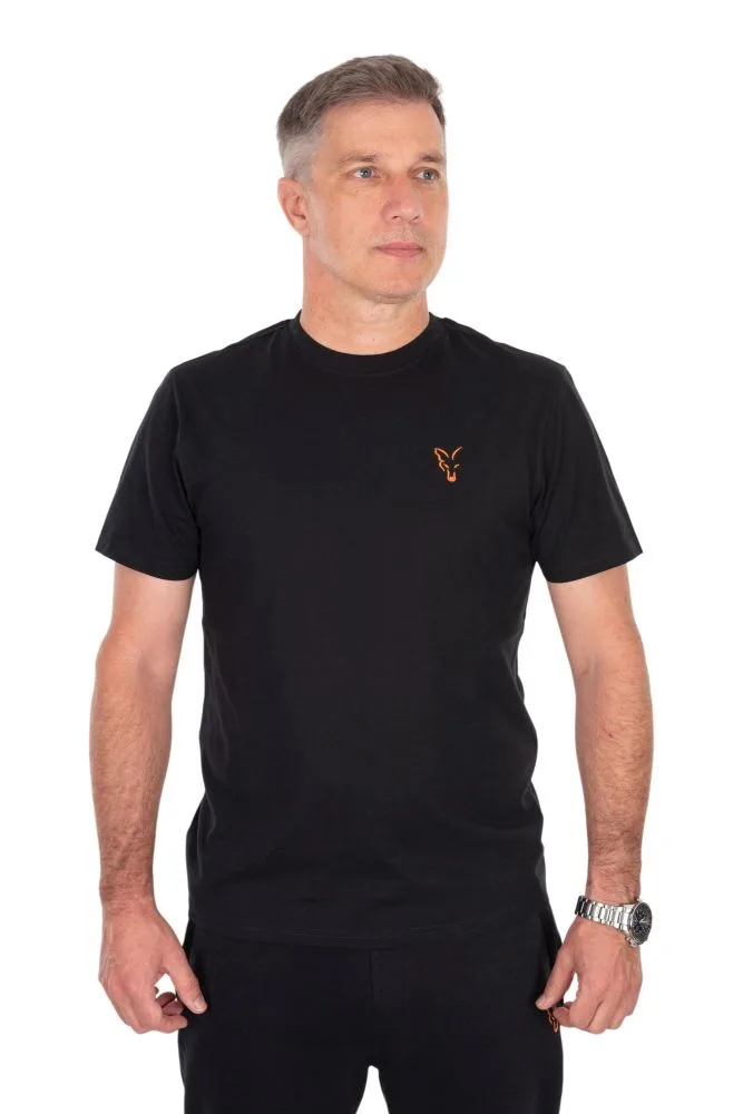 Fox tričko classic t-shirt black/orange - l