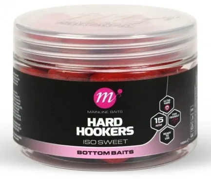 Mainline tvrzené boilie hard hookers iso sweet 150 ml - 15 mm