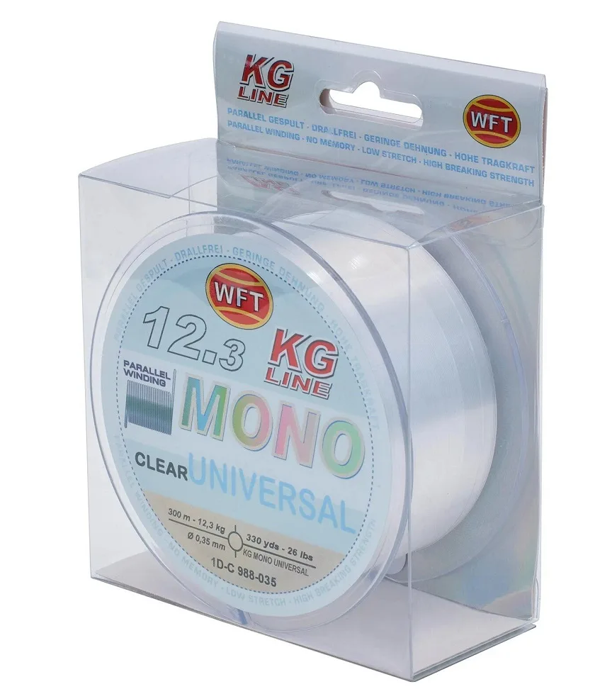 Wft vlasec kg mono universal clear 300 m - 0,40 mm 15,6 kg