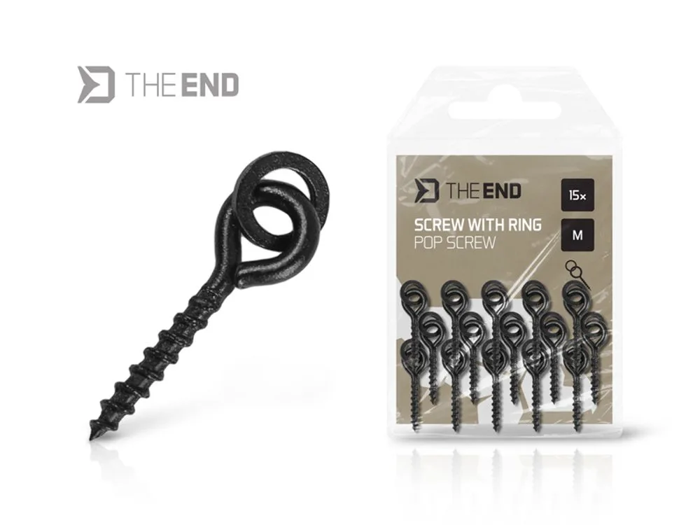 Delphin Vrtáček s kroužkem TheEND POP Screw 15ks - S/6mm
