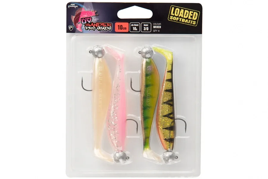 Fox Rage Gumová Nástraha Zander Pro Loaded Uv Mixed Colour Packs Délka: 10cm, Hmotnost: 10g