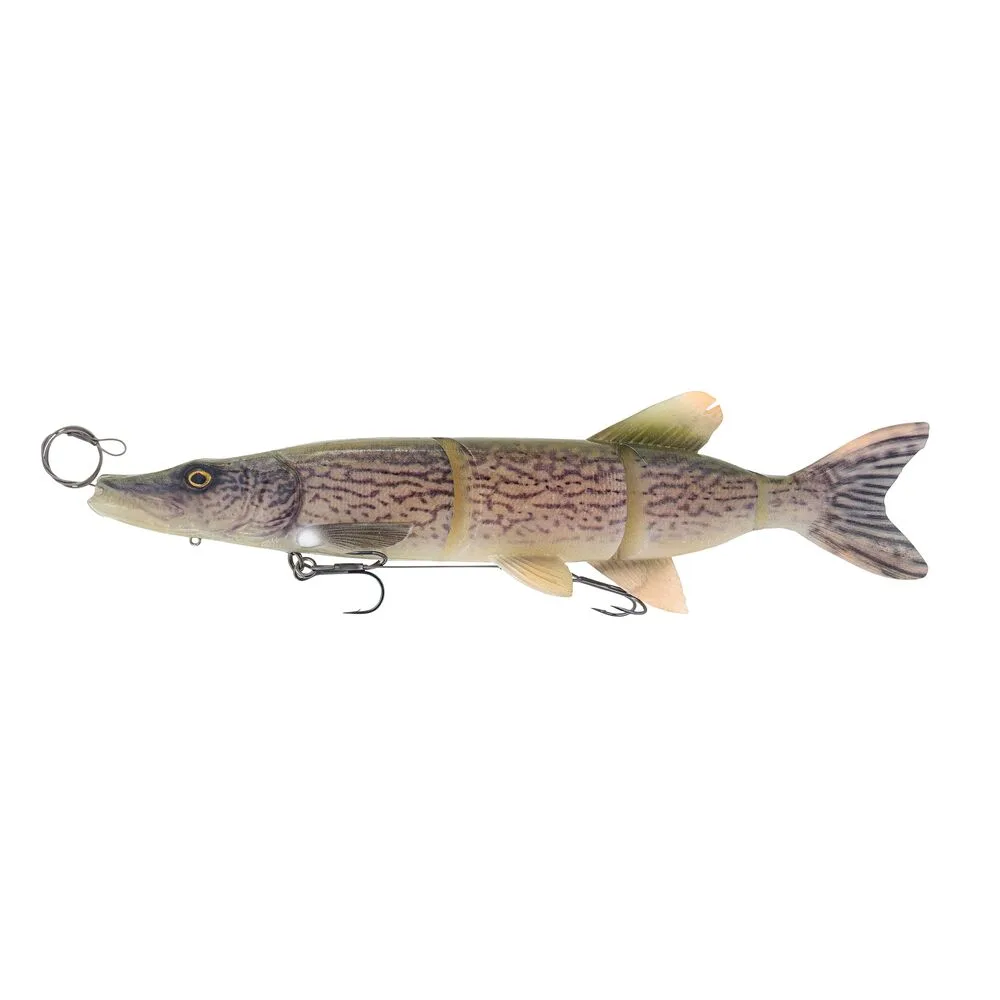 Savage gear gumová nástraha 3d line thru pike white pike - 37 cm 355 g