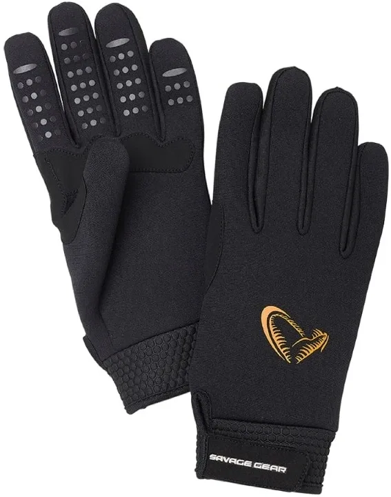 Savage Gear Rukavice Neoprene Stretch Glove Black Velikost: L