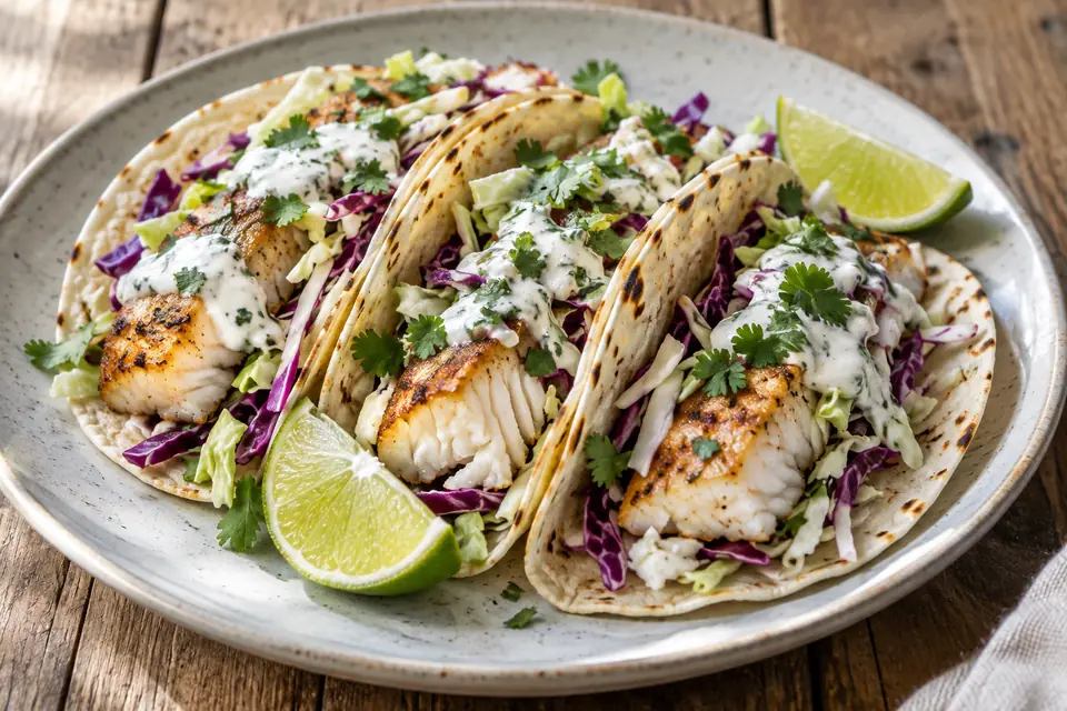 Rybí tacos z tresky
