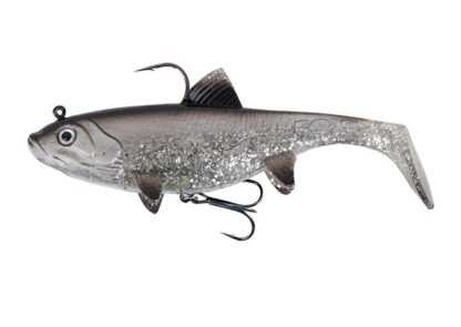 Fox Rage Gumová Nástraha Replicant Wobble UV Silver Bait Fish - Délka 14cm - Hmotnost 55g