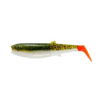 Savage Gear Gumová Nástraha Cannibal Shad Olive Hot Orange - 20g  12