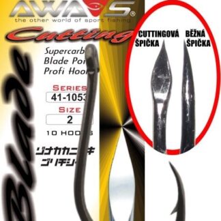 Awa-S Háčky Cutting Blade 1053 Black Nickel 10ks - vel.8