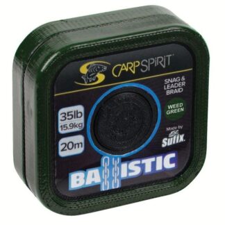 Carp Spirit Šňůrka Ballistic Braided Leader Camo Green 20m Nosnost: 35lb