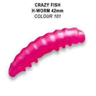 Crazy Fish Gumová Nástraha MF H Worm 101 Sýr Počet kusů: 10ks
