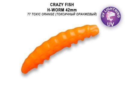 Crazy Fish Gumová Nástraha MF H Worm 77 Sýr Počet kusů: 10ks