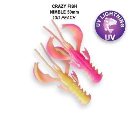 Crazy Fish Gumová Nástraha Nimble Floating 5cm 8 ks Barva: 13D peach  floating