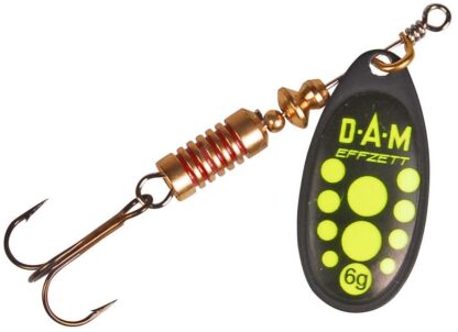 DAM Třpytka EFFZETT STANDARD SPINNER BLACK YELLOW Varianta: 6 g