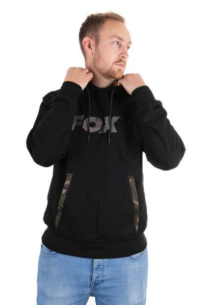 Fox Mikina Black/Camo Hoody - XXXL