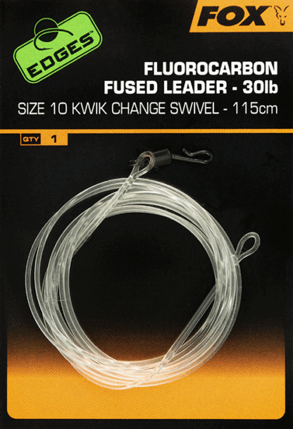 Fox Návazec Fluorocarbon Fused leader Varianta: Fox Návazec Kwik Change Swivel 115cm - vel.10