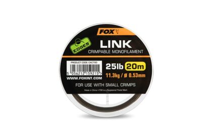 Fox Vlasec Link Trans Khaki Mono 20m - 35lb/0.64mm