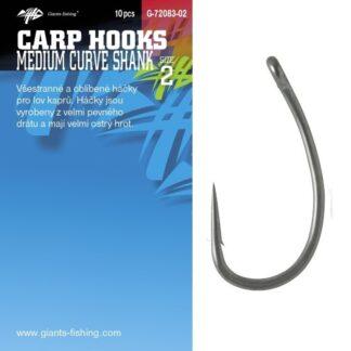 Giants Fishing Háček s očkem Medium Curve Shank 10ks - vel.8