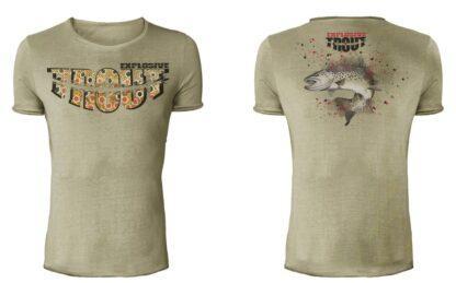 Hotspot Design Tričko Vintage Explosive Trout - XL