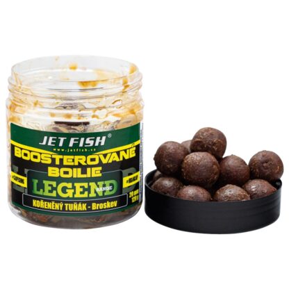 Jet Fish Boosterované Boilie Legend Range Kořeněný Tuňák + Broskev 250ml Průměr: 24mm