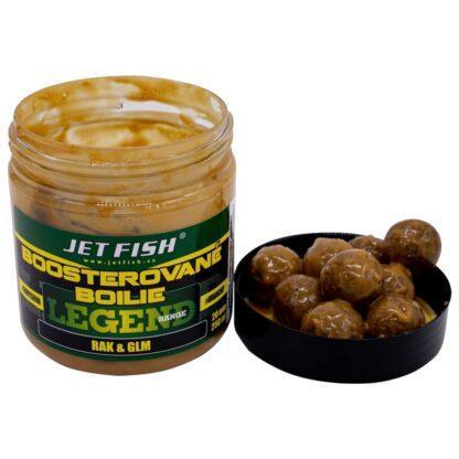 Jet Fish Boosterované Boilie Legend Range Rak & GLM 250ml Průměr: 20mm