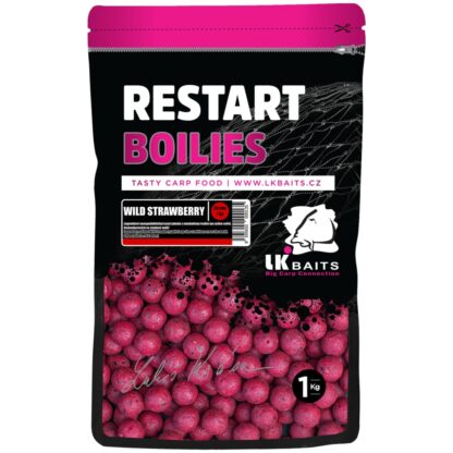 LK Baits Boilie ReStart Wild Strawberry 18mm 1kg