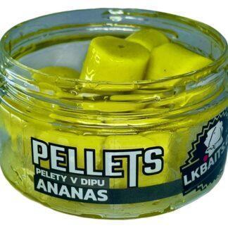 LK Baits Pelety v dipu Ananas 60g - 17mm